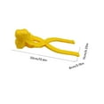 thumbnail image 3 of Snow Toys, Snowball Maker Ball Shaper Molds Snow Fights Tool Winter Toys Ball Clip Games Outdoor(Yellow Dinosaur), 3 of 5