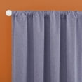 thumbnail image 3 of Sun Zero Jules 100% Blackout Rod Pocket 40" x 84" Single Curtain Panel in Purple, Adult, 3 of 7