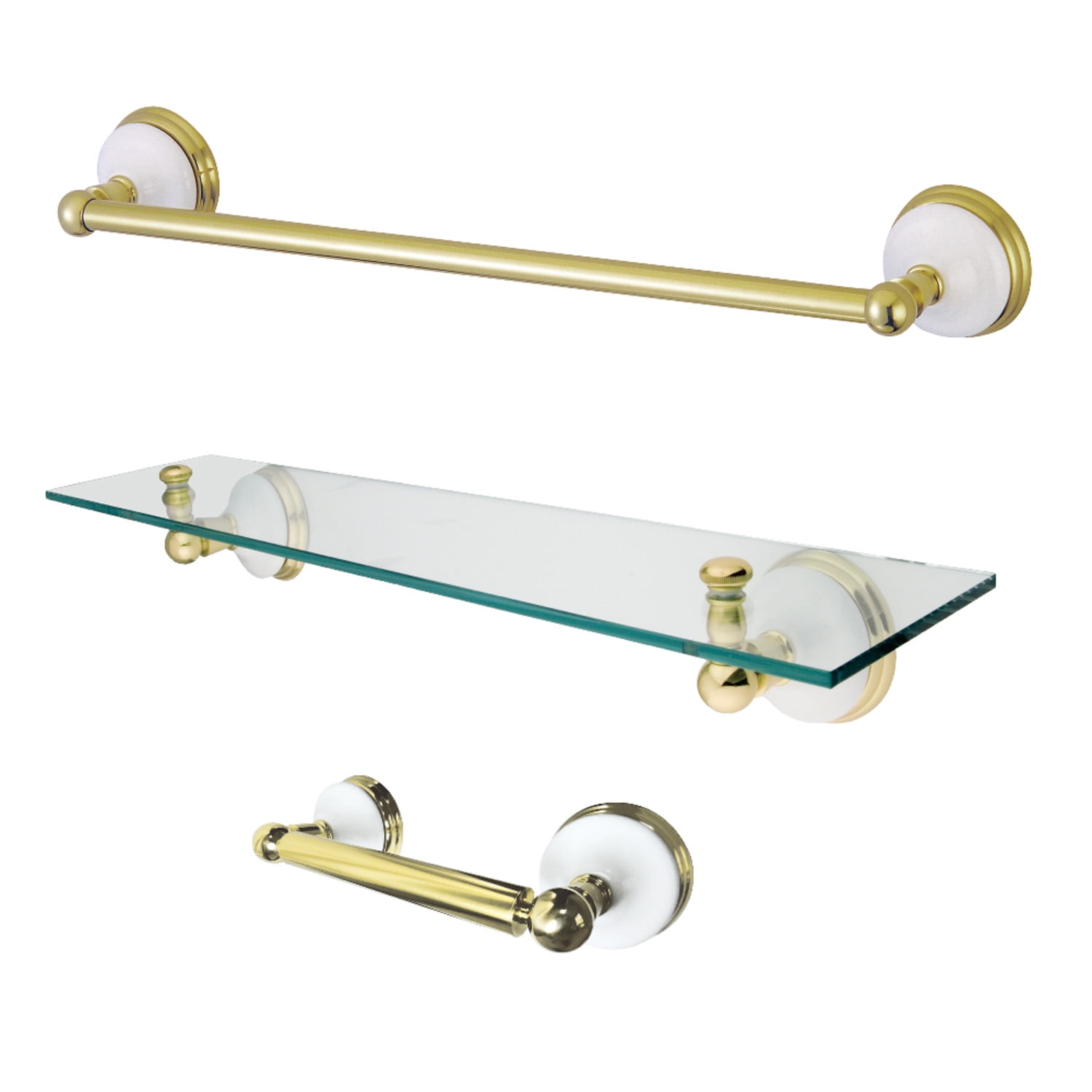 Kingston Brass BAK111289PB Victorian 3Piece Bathroom Hardware