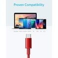 thumbnail image 2 of USB Type C Cable, Anker [2-Pack 3ft] Premium Nylon USB-C to USB-A Fast Charging Type C Cable(Red), 2 of 7