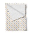 thumbnail image 2 of Vintage Soft Flannel Fleece Blanket, Big and Small Dots Shabby Colors Simple Retro Style Symmetric Pattern, Cozy Plush for Indoor and Outdoor Use, 50" x 60", Orange White Cadet Blue, by Ambesonne, 2 of 5