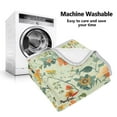 thumbnail image 5 of Yayeee Throw Blanket for Couch Soft Warm 50" x 60" Sofa Chair Bed Decoration, Green Floral Pattern, 5 of 7