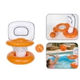 thumbnail image 1 of HTHLVMD Pool Basketball Hoop, Floating Water Basketball Game, Inflatable Pool Sports Toy, Inflatable Pool Basketball Hoop Set, Floating Water Basketball Game, Poolside Sports Toy, Orange, 1 of 8