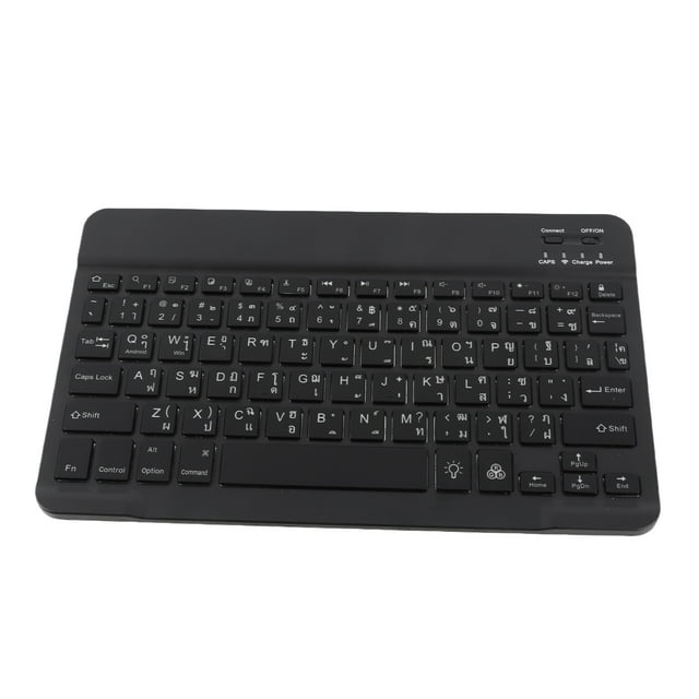 Clavier Sans Fil, Clavier d'Ordinateur, Saisie Rapide, Rétroéclairage RGB Portable 10 Pouces pour Ordinateurs Portables, Tablettes, Téléphone Intelligent, Noir