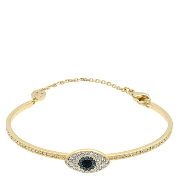 Swarovski Symbolica Soft Bangle Gold Shiny Blue