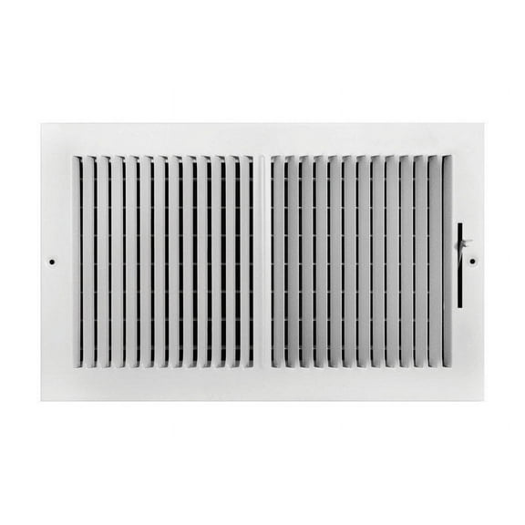 Tru Aire 8 in. H X 14 in. W 2-Way Powder Coat White Steel Wall/Ceiling Register