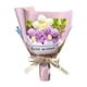 thumbnail image 3 of Decoración de flores de crochet Flores artificiales tejidas completadas Regalo decorativo del día de la madre para la boda del día de San Valentín Púrpura, 3 of 8