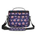 thumbnail image 2 of Lunch Box Pioneer Flower Floral Print Pattern Insulated Lunch Bag for Women Men,Medium Leakproof Lunchbox Cooler Bag Adjustable Strap,10 X 6.7 X 8 Inches, 2 of 6