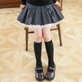 thumbnail image 7 of Cethrio Girls Pleated Skirts Size 10-12, Elastic Waist Spring Fall Casual Dancing School Uniform Skirts Gray, 7 of 7
