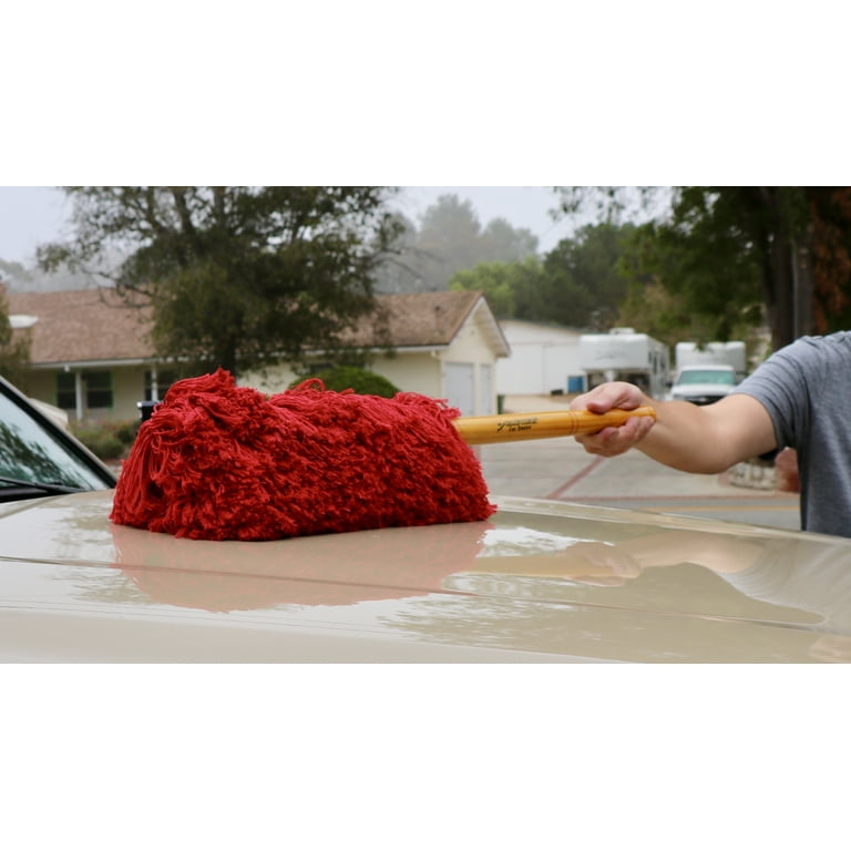 California Car Duster Super Duster 31 XL Truck and RV Duster with Wood  Handle and Cotton Mop Head 62557 