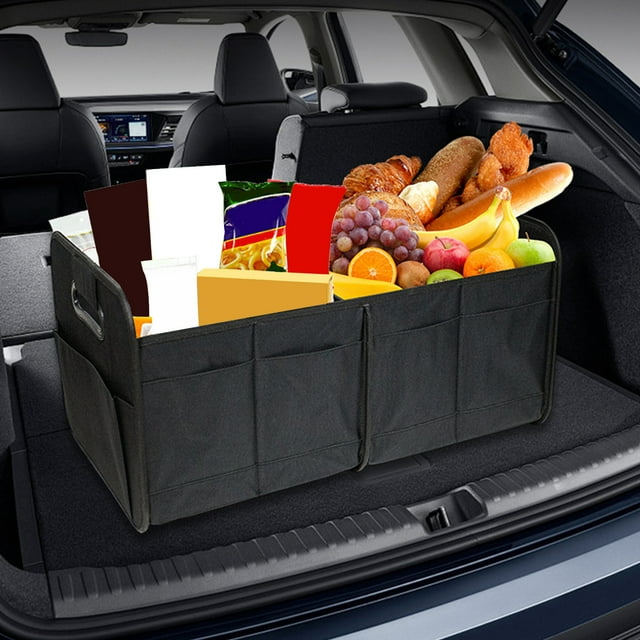 Ovzne Car Trunk Organizer 68L Large Capacity Sturdy Luggage Storage Rack Car Folding Organizer On Clearance