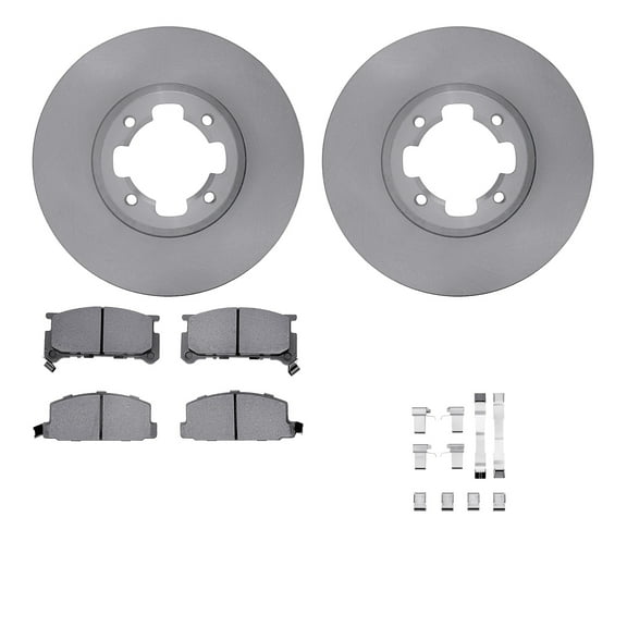 Dynamic Friction Company Front Brake Rotors with 5000 Advanced Brake Pads includes Hardware 6512-13118