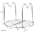thumbnail image 3 of Steamer Rack Trivet with Handles Compatible with Instant Pot Accessories 6 Qt 8 Quart,Stainless Steel Steaming Rack Trivets for Electric Pressure Cooker, 3 of 8