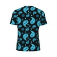 thumbnail image 6 of T Shirt For Men Blue Paisley T-Shirt Man Vintage Floral Print Awesome Gym T-Shirts Breathable Summer, 6 of 7