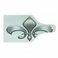 thumbnail image 1 of Fleur De Lis Cutting Board, Lily Flower Nobility of Knights in Medieval Time European Iris, Decorative Tempered Glass Cutting and Serving Board, Wine Bottle Shape, White Grey, by Ambesonne, 1 of 1