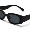 thumbnail image 4 of Gafas de sol rectangulares para mujer, gafas de sol de moda retro, protección vintage, marco cuadrado estrecho, 4 of 6