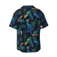 thumbnail image 4 of Goofa Dinosaur Printed Men's Casual Short-sleeved Shirt,Lightweight Breathable Button-down,Summer Casual men's top,Versatile Fashion shirt-X-Large, 4 of 7