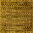 thumbnail image 1 of Ahgly Company Indoor Square Oriental Yellow Modern Area Rugs, 5' Square, 1 of 4