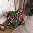 thumbnail image 5 of Kll Traditional Floral Polish Decorative Throw Pillow Covers Velvet Soft For Couch Sofa Bedroom Living Room Outdoor -16"X16", 5 of 5