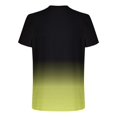 thumbnail image 5 of Wavsuf Mens Tees Shirts Men Plain T Shirts Short Sleeve Elasticity Fashionable Tight Round Neck Undershirt T Shirt Yellow Size 2XL, 5 of 6