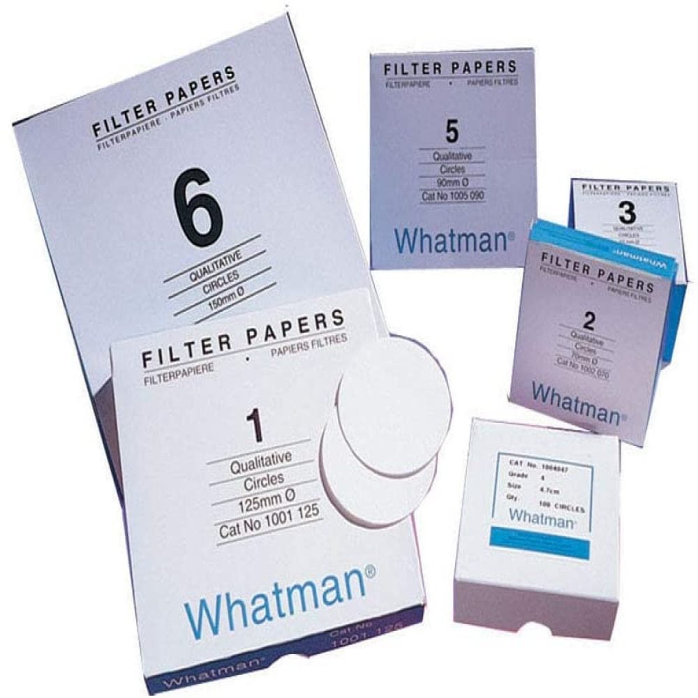 11 µ Whatman 1001-150 Whatman 1001-150 Qualitative Filter Papers; 15 cm diameter; pore size Pack of 100