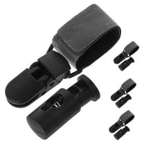 CRILSTYLEO Garden Flag Stopper 1 Set Black Metal Flag Clips for Windproof and Secure in Inches 1.18x0.47x0.47in