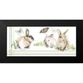 thumbnail image 2 of Parker, Jennifer Paxton 14x8 Black Modern Framed Museum Art Print Titled - English Bunnies Collection D, 2 of 5