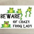 thumbnail image 2 of CafePress - Beware Of Crazy Frog Lady Cap - Adjustable 100% Brushed Unisex Casual Cotton Baseball Cap, Beige, 1, 2 of 2