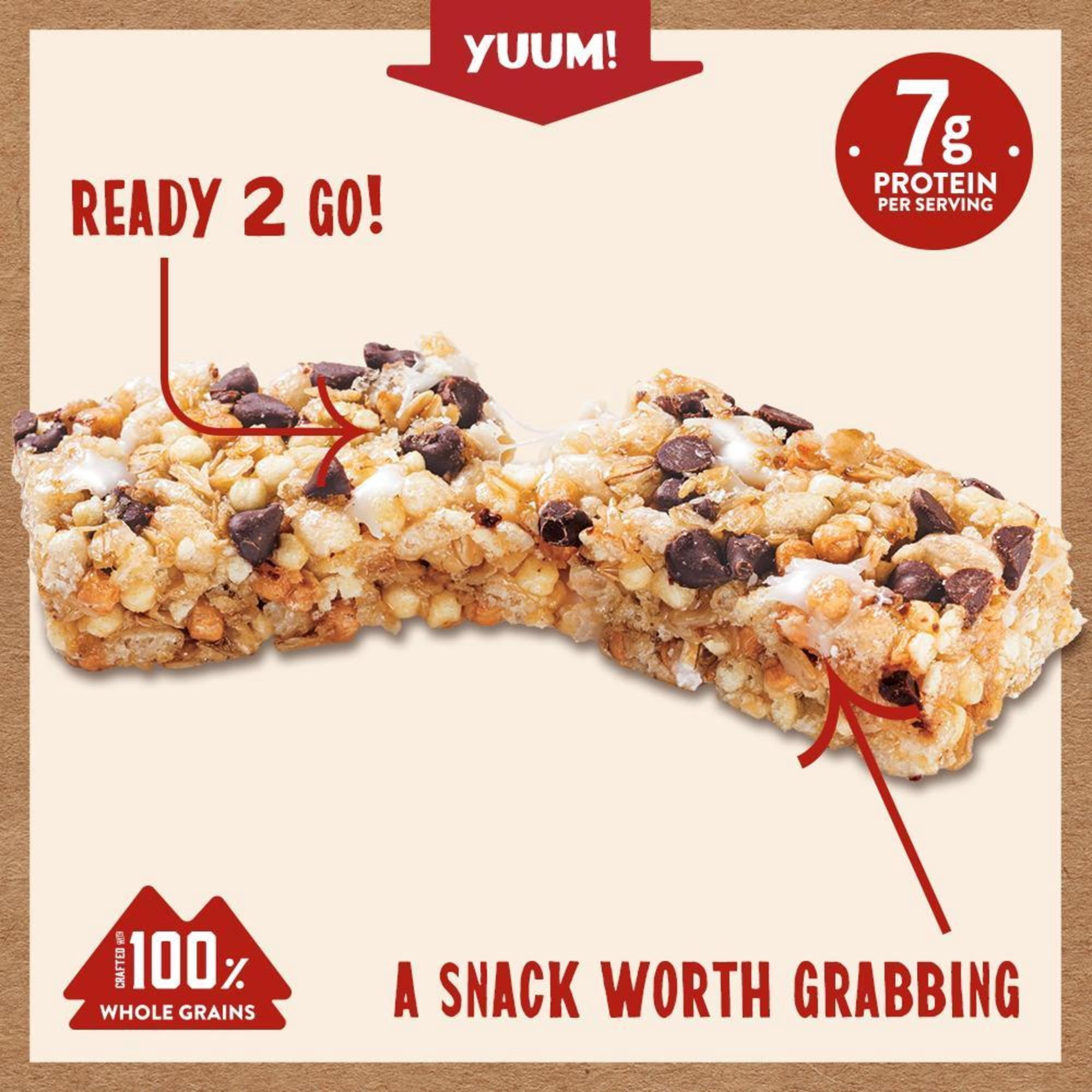 (3 pack) Kodiak Protein-Packed S'mores Chewy Granola Bars, 1.23 oz, 5 Count Cardboard Box