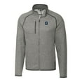 thumbnail image 2 of Men's Cutter & Buck Heather Gray Georgetown Hoyas Mainsail Sweater-Knit Big & Tall Full-Zip Jacket, 2 of 3