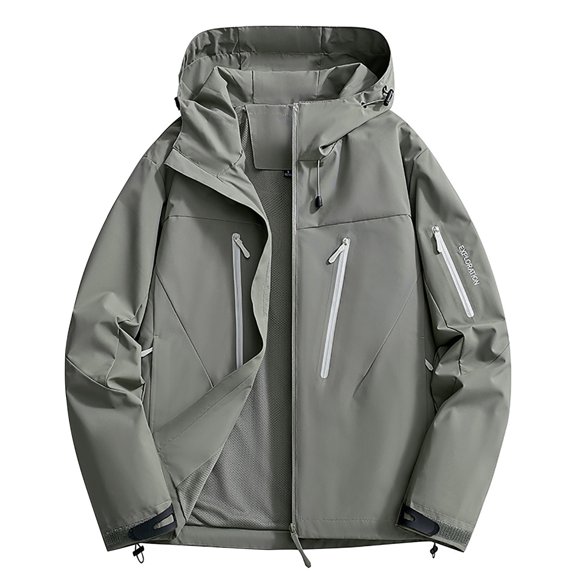 wdsxpo Rain Jacket Women Waterproof Windproof Rain Coats with Hood Zip Up Jacket Casual Workwear Sport Raincoat Hiking Travel Jacket