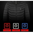 thumbnail image 4 of Chaqueta calefactora, abrigo calefactor eléctrico cálido para exteriores de invierno, 8 zonas calefactoras, 4 of 5
