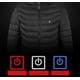 thumbnail image 4 of Chaqueta calefactora, abrigo calefactor eléctrico cálido para exteriores de invierno, 8 zonas calefactoras, 4 of 5
