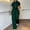 Green, variant on Aloohaidyvio Sweatsuits for Women,Women Short-Sleeved Round Neck Drawstring High Waisted Split Pants Suit, Womens Seatsuits