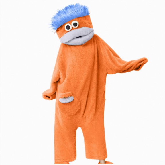 ZHANGDER Monster Onesie, Big Mouth Monster Onesie, Plush Onesie with Soft Fabric, Long Sleeves Soft Plush Loungewear, No Shoes Included