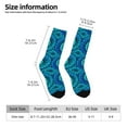 thumbnail image 2 of Gukieu Snake Print Contrast Color Mid-calf Socks, Sweat-wicking Athletic Socks, Unisex Clothing Accessories, 2 of 6