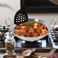 thumbnail image 3 of Mobutofu Stainless Wok with Handle for Stove Cooking 1Pack, 3 of 8