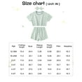 thumbnail image 4 of CARETOO Toddler Girl Clothes Outfits Casual Summer Plaid Shirt Shorts Headband Cotton Fabric 3pcs, 4 of 9