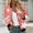 Pink, variant on Full Zip Jacket for Women All Over Stars Printed Casual Long Sleeve Lightweight Windbreaker Coat Outerwear with Pockets