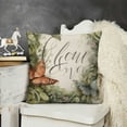 thumbnail image 2 of YINGXI  Home Sweet Home Eucalyptus Leaves Throw Pillow Covers 12x12in, 2 of 5