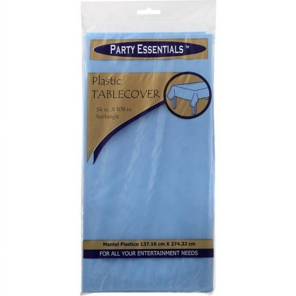 1 - Party Essentials 54" X 108" Heavy Duty Rectangular Plastic Table Covers - Melon