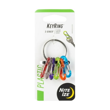 Nite Ize KeyRing S-Biner® - Stainless Steel/ Assorted