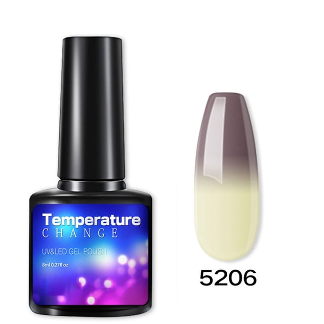 Gel de uñas transparente para esculpir uñas, para manicura, cambio de temperatura, fototerapia, herramienta de pegamento para esmalte de uñas, 8 ml