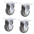 thumbnail image 3 of Ruedas para muebles Colamx 4 piezas silenciosas de goma para estante de carro doméstico, 3 of 8