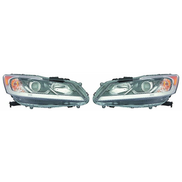 For Honda Accord Sedan 2016 Headlight Assembly Halogen W/LED Daytime