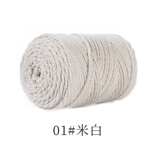 Xiao Hua Hilo para ganchillo - Suave y fácil de trabajar, ideal para bufandas, gorros, mantas y proyectos de bricolaje - Hilo premium para ganchillo, perfecto para principiantes y expertos, blanco.