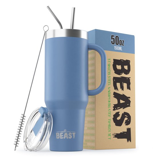 Tumbler Greens Steel Beast de acero inoxidable con aislamiento al vacío de 1,5 L