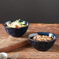 thumbnail image 5 of Starry Blue Ceramic Small Dessert Bowls Set - 10 oz, 6 Pieces, Microwave Oven Dishwasher Safe, 5 of 6