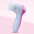 thumbnail image 3 of 5 In 1 Electric Face Brush Facial Cleansing Brush Face Washing Device Handheld Facial Cleaner Battery Powered Makeup Removal Tool, 3 of 8