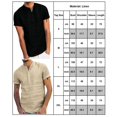 thumbnail image 2 of Hombres Color Sólido Camisa de Algodón Lino Tops Casuales Camiseta de Manga Corta (Beige-XXL) Nituyy GL715-NZ16889D5, 2 of 4